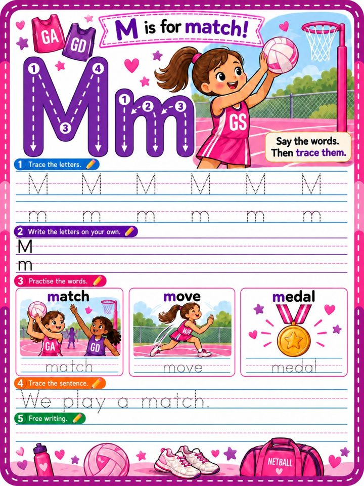 M is for match tracing page